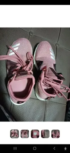 Tênis Adidas Rosa - usado sem detalhe pra hoje