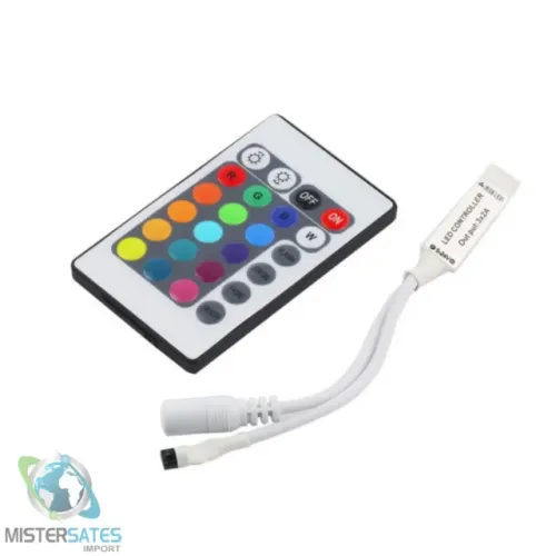 Mini Controlador Com Controle Para Fita Ou Barra De Led Rgb - COD 369