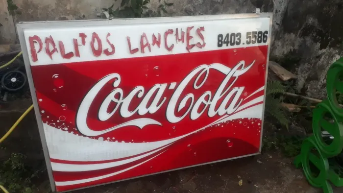 Luminoso antigo coca cola