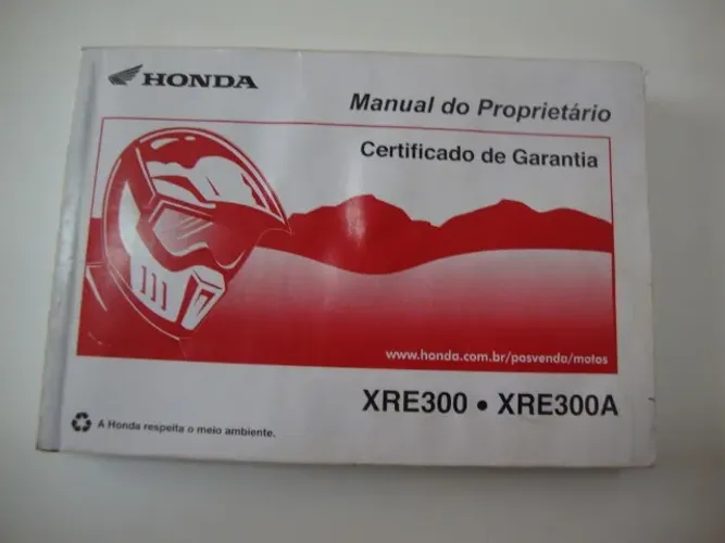 Manual do Proprietário Honda XRE 300 E ano 2010 ,