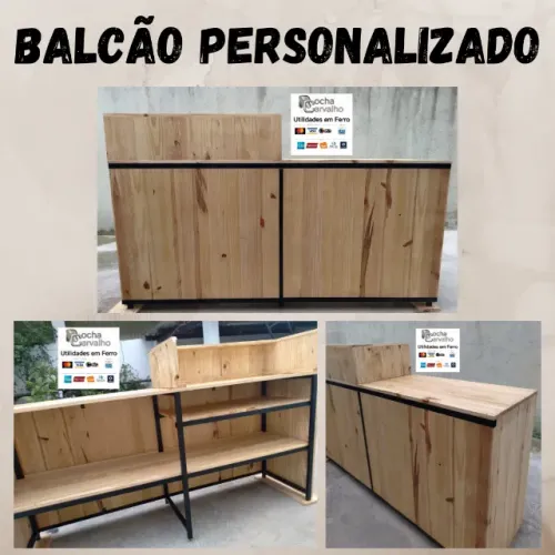 Balcão Industrial para Loja / Recepção. Sob Encomenda. Orçamos sob medida.