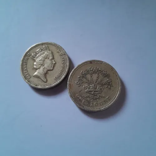 2 Poundss moeda antiguidade 