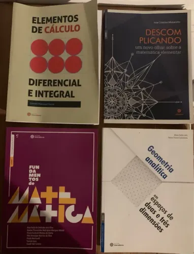 Livros de Matemática - Diversos Temas - Ótimo Estado!