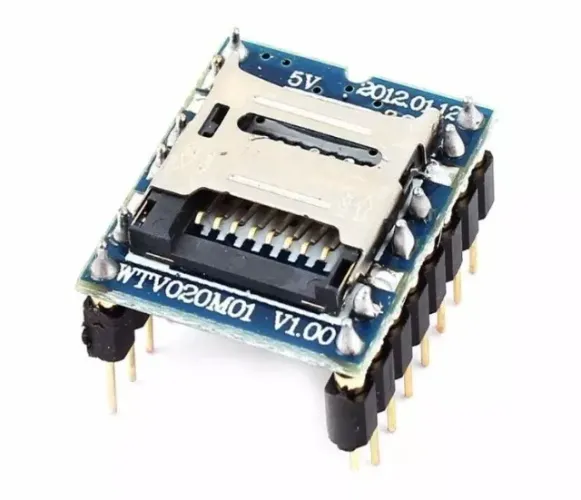 Módulo Mp3 Som Micro Sd Wtv020sd Wtv020 Sd    Arduino Automação Robotica COD-AM160   
