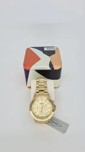 Relógio Masculino Fóssil Dourado