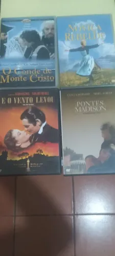 4 dvds com filmes clássicos inesquecíveis 
