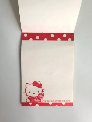 Bloco de mini papel de carta Hello Kitty - VINTAGE