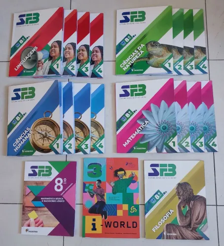 Kit Completo Livros Didáticos SFB 8º Ano - Ótimo Estado