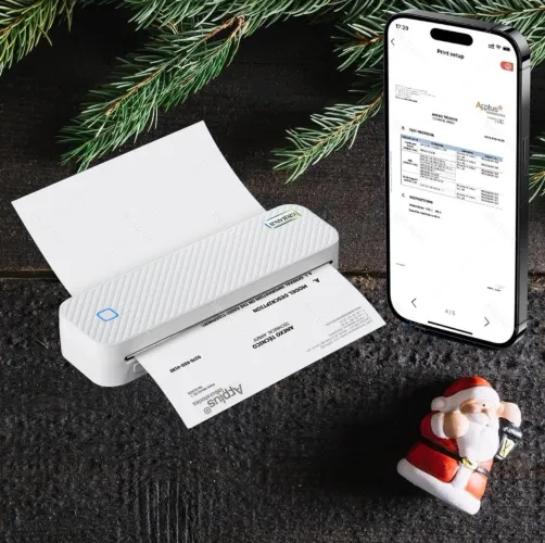 Impressora térmica portátil A4, bluetooth