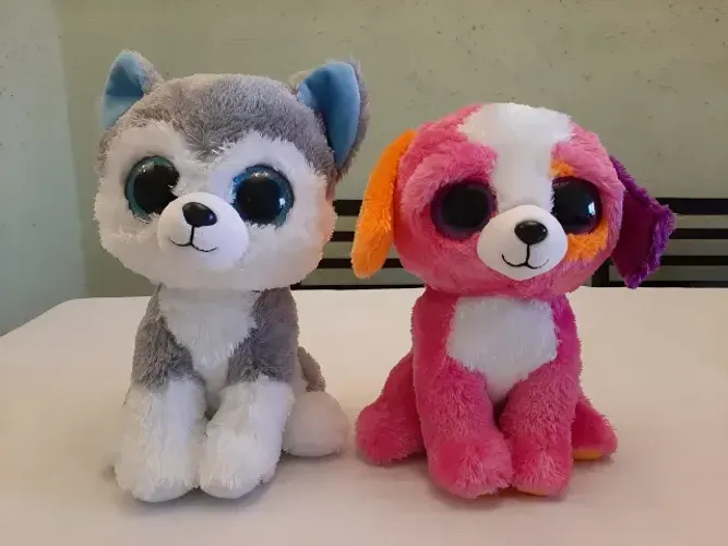 Kit 2 Pelúcias Beanie Boos Ty Grande