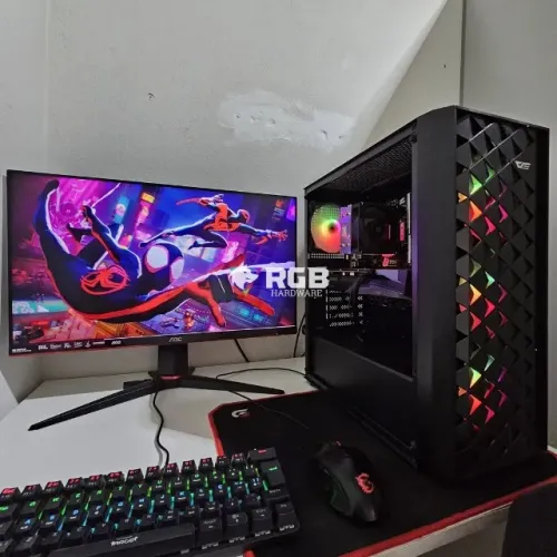 Pc Gamer completo Ryzen 5 5600 + RX 7600 8GB + RAM 16GB + SSD M.2 NVMe 512GB