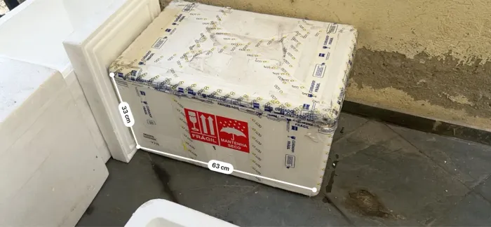 Caixa térmica isopor Novo