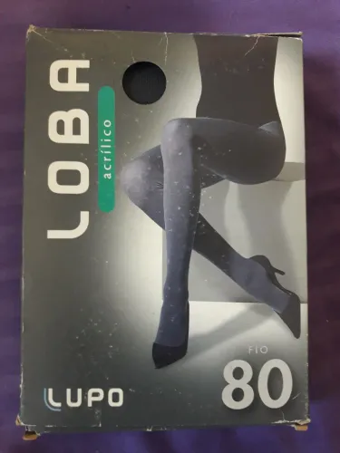 Meia Calça Lupo - Loba Fio 80 Acrílico - MARROM M - ITEM NOVO