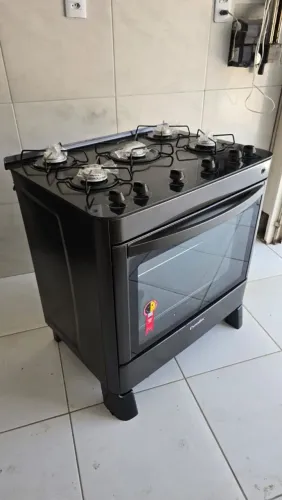 FOGÃO 5 BOCAS MESA DE VIDRO 