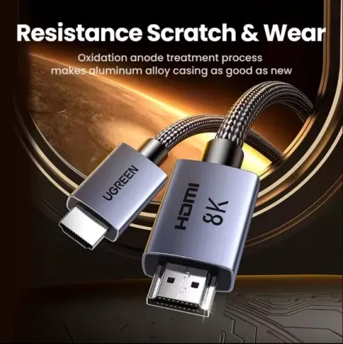 Cabo HDMI 2.1 UGREEN / 3 metros- Ultra High Speed Certificado para PS5, Xiaomi, Dolby Visi