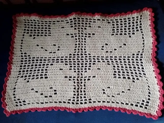 Tapete de crochê
