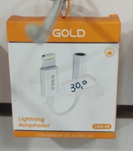 Adaptador Para Fone De Ouvido Lightning Para P2 3.5mm