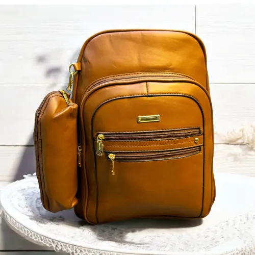 Mochila feminina com estojo material grosso reforçado 