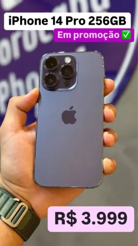 iPhone 14 Pro Max 256GB SEMINOVO COM GARANTIA!
