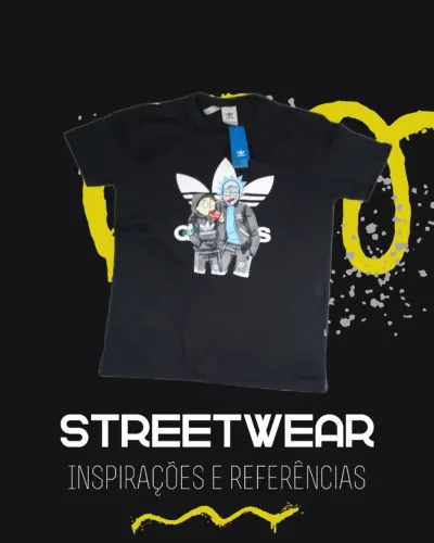 Blusa StreetWear - ADIDAS X Rick and Morty