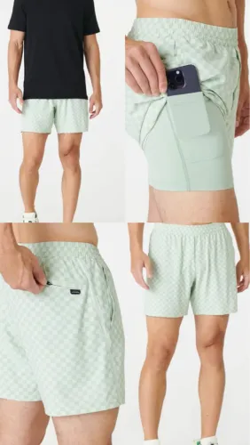 Shorts Esportivo Verde Xadrez - LEGENDS