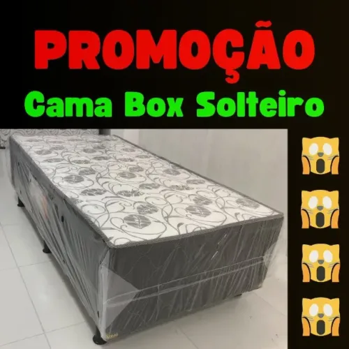 Cama Solteiro Box 88x188cm _ Produto Novo