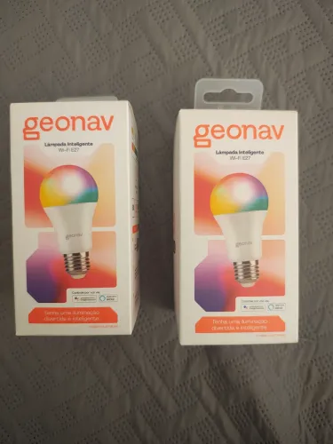 Lampada LED Geonav Inteligente Wi-Fi, E27, Quente e Frio - HIE27QF