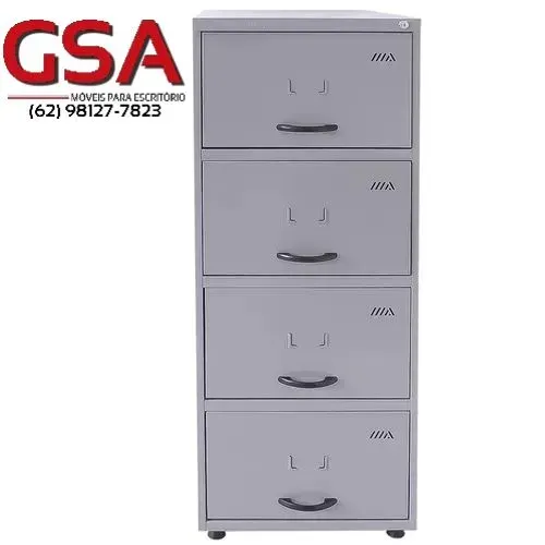 Arquivo de aço c/ 4 gavetas chapa 22 grossa
