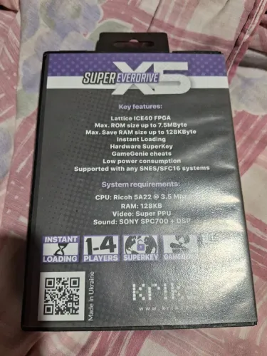 Super Everdrive X5 original para Super Nintendo