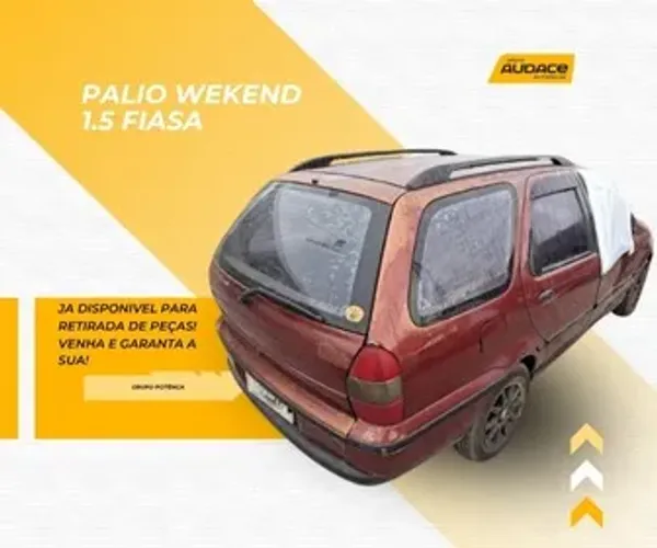 Sucata Palio wekend 1.5 fiasa. Ja disponivel para retiradas de peças!