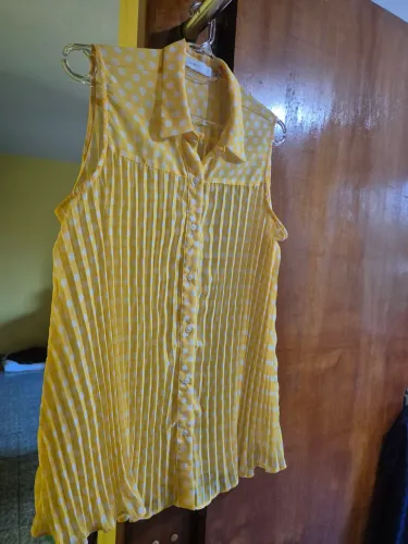 Bata em organza poá