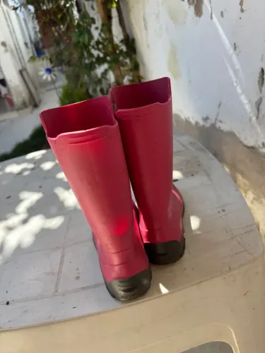 Botas de borracha rosa