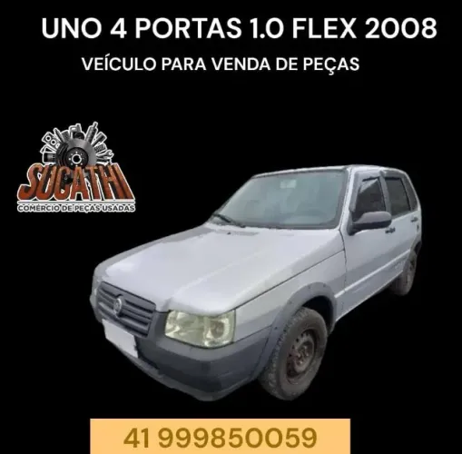  Sucata Venda De Peças Fiat Uno 1.0 8v 2006 2008 4p