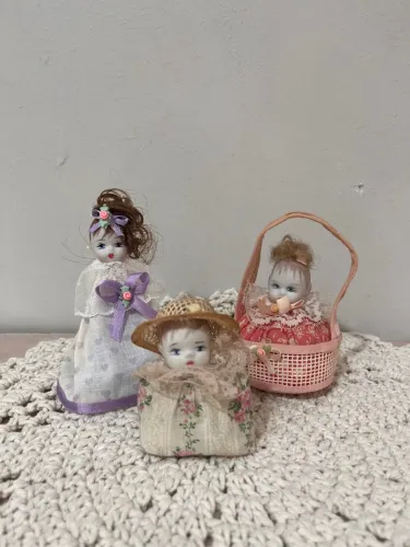 Lote bonecas de porcelana.