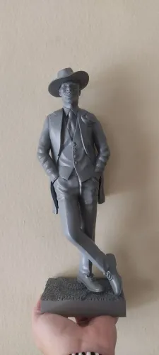 Imagens em 3D em resina pronta para pintura.