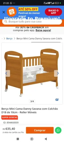 Berço e cama americano