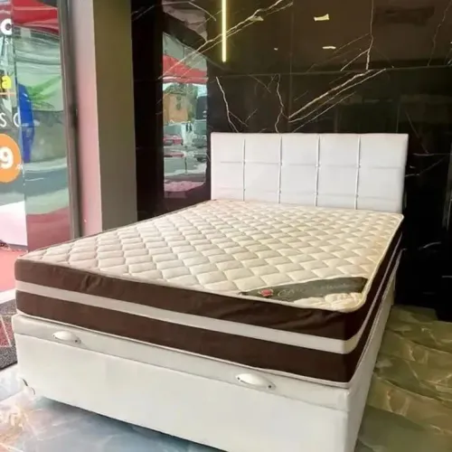 Cama Baú + colchão molas + cabeceira!! nova direito da Fábrica
