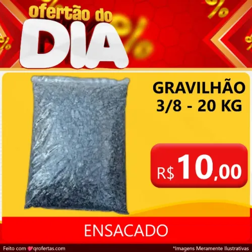 GRAVILHAO 3/8 ENSACADO - FINO 