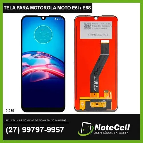 Tela Display Para Moto E6S / E6I Original- Instalação Expressa Em 30 Minutos