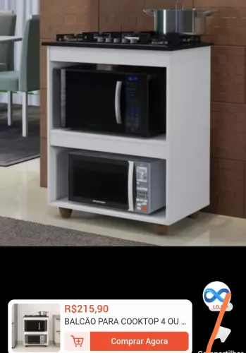 Suporte de microondas e forninho 