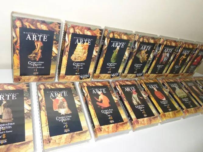 Fitas de Vídeo da História Geral da Arte. 15 Fitas VHS Originais (Entrega em Seu Endereço)