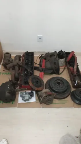 Vendo Barato Lote de peças de motor 6cc (C10 / C14 / Opala) todo desmontado
