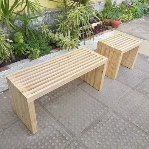 2 Bancos de Madeira pinus (Móveis sob medida em pinus feito por encomenda)