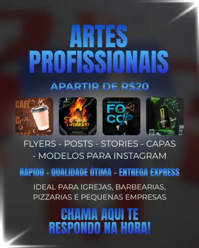 DESIGNER FREELANCE - ARTES APARTIR DE R$20