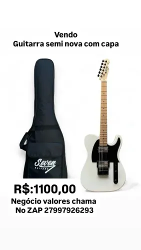 Guitarra e pedaleira mooer ge200