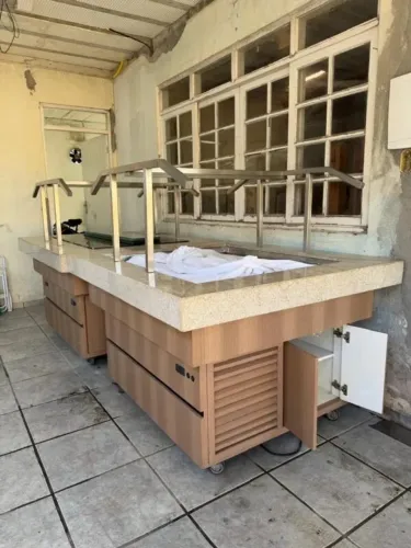 Conjunto de buffet - para restaurante - pista fria + pista quente
