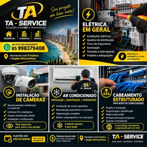 Elétrica - Climatização - Câmeras - Redes LAN