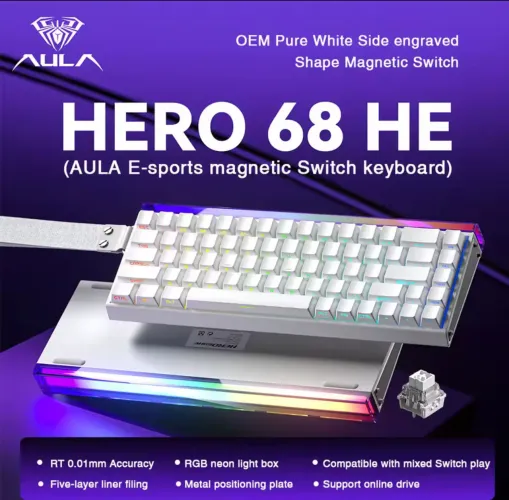 AULA HERO 68HE - Teclado Magnético