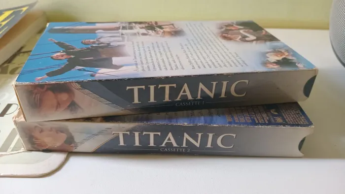 Titanic Filme Fita VHS Duplo Part 1 e 2