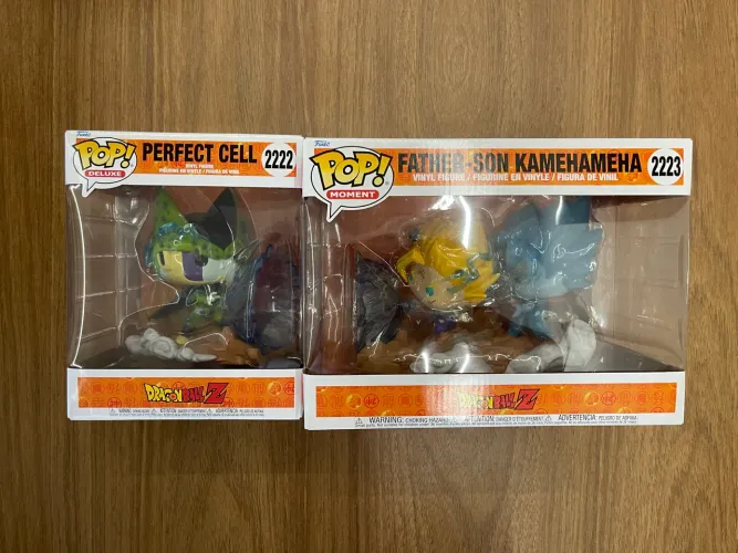 Funko Pop! Father-Son Kamehameha #2223 + Perfect Cell #2222 - Dragon Ball Z